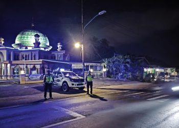 Patroli Blue Light Sat Lantas Polres Pesawaran Jaga Keamanan Malam di Jalur Strategis