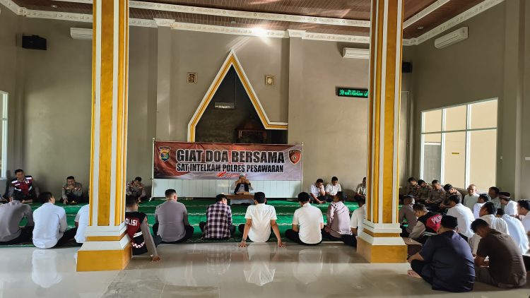 Sambut Hari Bhayangkara ke-79, Polres Pesawaran Gelar Doa Bersama Penuh Khidmat