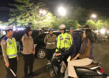 Satlantas Polres Pesawaran Intensifkan Pengamanan Malam Libur, Wujudkan Lalu Lintas Aman di Gedong Tataan