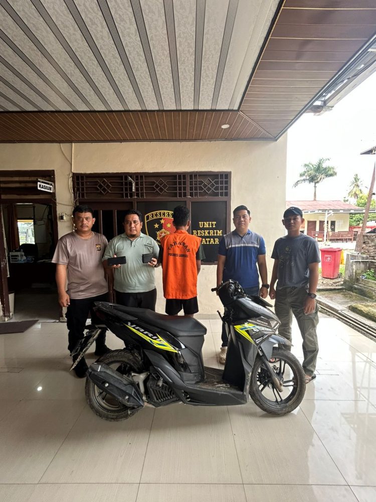 Tekab 308 Polsek Natar Tangkap Remaja Pelaku Curat Motor, Modus Subuh Saat Korban Lengah