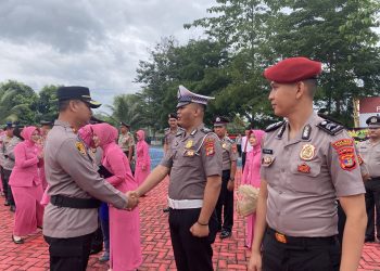 28 Personel Polres Pesawaran Naik Pangkat, Kado Istimewa di Hari Bhayangkara ke-79