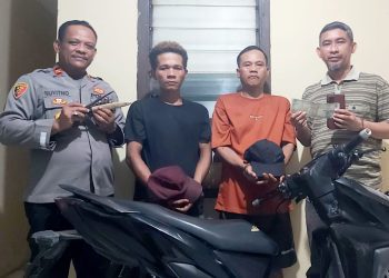 Dua Residivis Curanmor Dibekuk Tekab 308 Polsek Palas, Sempat Kabur Usai Gasak Motor Petani