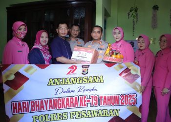 Anjangsana Humanis, Polres Pesawaran Tebar Kepedulian Sambut Hari Bhayangkara ke-79