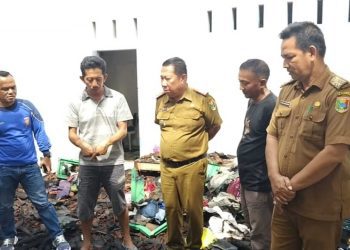 Kadis Sosial Tanggamus Tinjau Lokasi Kebakaran Kota Agung, Serahkan Bantuan Awal untuk Korban