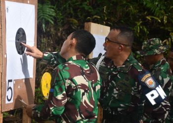 Asah Ketangkasan, Lanal Lampung Gelar Latihan Menembak Demi Tingkatkan Kesiapsiagaan Prajurit