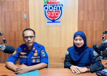 Cegah Bahaya Kebakaran, Damkarmat Lampung Selatan Edukasi Warga Lewat Talkshow DBFM