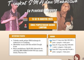 Lomba Baca Puisi Esai Pertama di Indonesia Digelar di Lampung, Sambut HUT RI ke-80