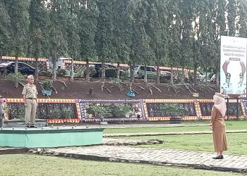 Bupati Tanggamus Apresiasi Kominfo dan Implementasi SPBE,  Soroti Lonjakan Stunting dalam Apel Mingguan