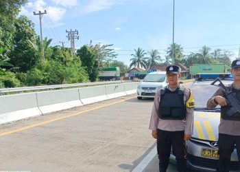 Sore Aman dan Kondusif, Polsek Tegineneng Gelar Patroli Hunting di Jalur Rawan Kejahatan
