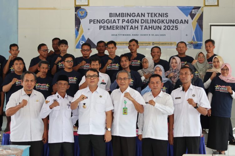 Ka. BNNK Lampung Selatan Ajak Pemerintah Desa Aktif Dukung Gerakan Anti Narkoba Lewat Bimtek P4GN di Titiwangi