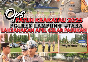 Ops Patuh Krakatau 2025 Resmi Dimulai, Polres Lampung Utara Gelar Apel Pasukan