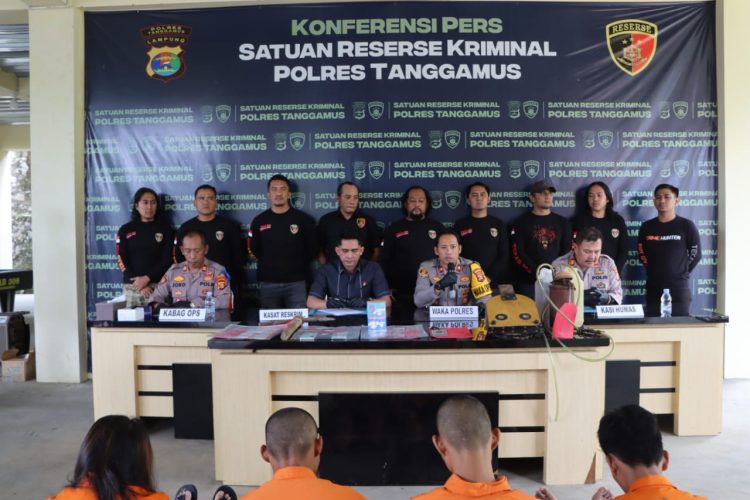Bongkar Komplotan Pencuri Emas, Polres Tanggamus Ungkap Fakta Mengejutkan: Remaja Terlibat, Hasil Kejahatan untuk Judi Slot dan Narkoba