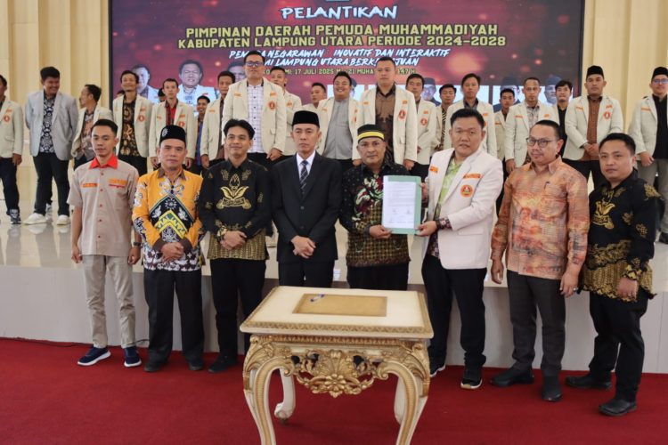 Wakil Bupati Lampung Utara Hadiri Pelantikan PDPM 2024–2028, Dorong Pemuda Jadi Motor Perubahan
