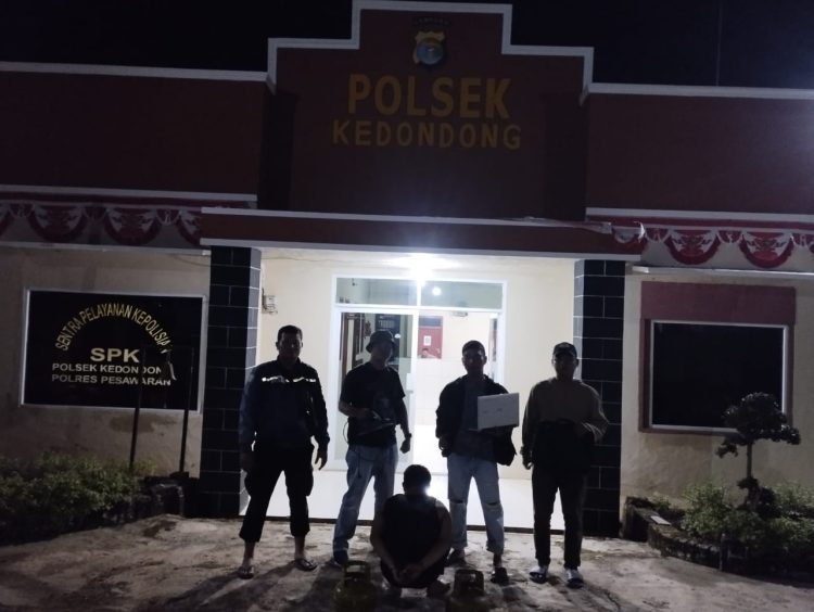 Tekab 308 Polsek Kedondong Bekuk Pelaku Curat di Way Lima, Laptop hingga Tabung Gas Diamankan