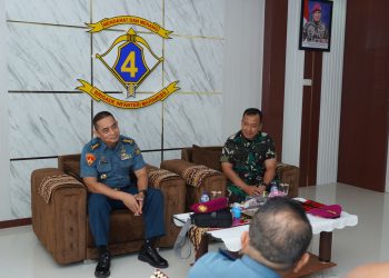 Danbrigif 4 Mar/BS Terima Kunjungan Tim Seskoal: Bahas Efektivitas VMS untuk Pengawasan Laut ALKI I