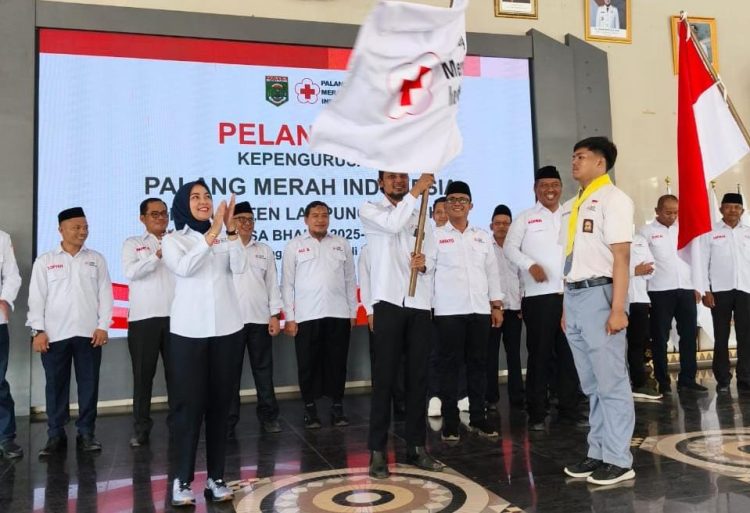Resmi Dilantik, Ranu Hari Prasetyo Siap Nahkodai PMI Lampung Tengah
