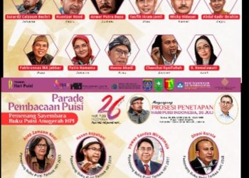 Esok Hari Puisi Indonesia Digelar di TIM, Fadli Zon Dijadwalkan Hadir Tetapkan 26 Juli sebagai Hari Nasional Puisi