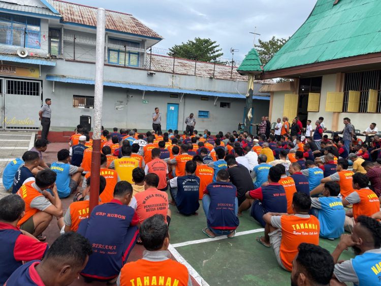 Rayakan HUT RI ke-80, Karutan Ambon Ajak Warga Binaan Isi Kemerdekaan dengan Kegiatan Positif