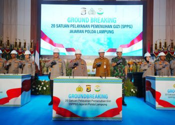 Kapolri Resmikan 20 SPPG di Lampung, Polri Perkuat Komitmen Pemenuhan Gizi Pelajar
