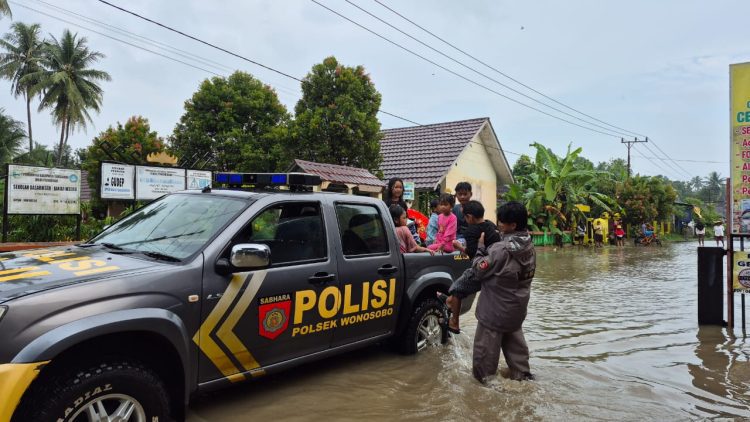 Banjir Landa 9 Pekon di Wonosobo dan BNS Tanggamus, Polres Imbau Warga Tetap Siaga