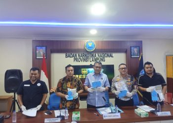 BNNP Lampung Ciduk Kurir Jaringan Aceh, 2 Kg Sabu Disita di Gerbang Tol Natar