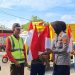 Sat Lantas Polres Pesawaran Tebar 1.000 Bendera Merah Putih, Kobarkan Semangat Kemerdekaan