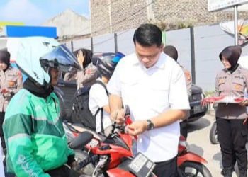 Merah Putih untuk Negeri, Intelkam Polda Lampung Ajak Masyarakat Kibarkan Bendera