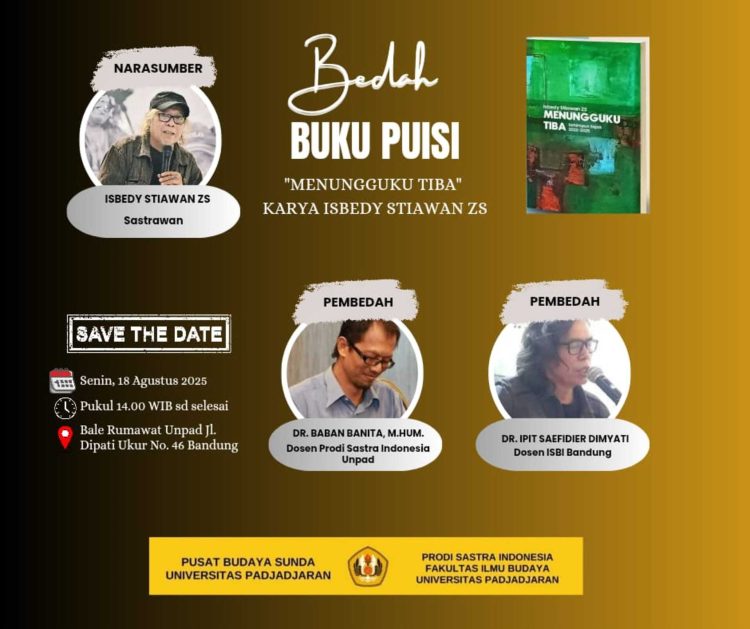 Puisi Tenang Tentang Maut: Buku Isbedy Stiawan ZS Akan Dibedah di Unpad