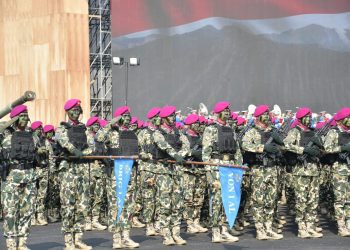 Prajurit Yonif 7 Marinir Ikuti Gelar Pasukan Operasional TNI di Batujajar