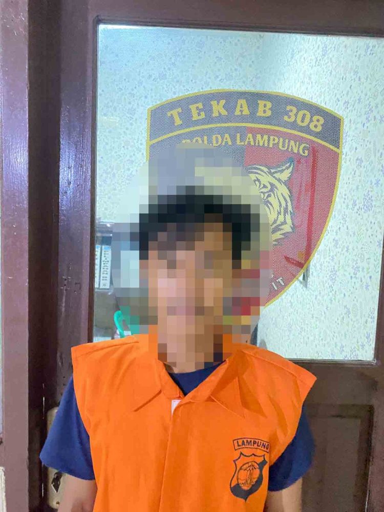 Tekab 308 Polsek Katibung Amankan Pencuri Mesin Pompa Air Masjid Di Lampung Selatan