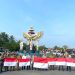 Pemkab Pesawaran Gandeng Polres Bagikan 1.000 Bendera Merah Putih untuk Pengendara Jalan
