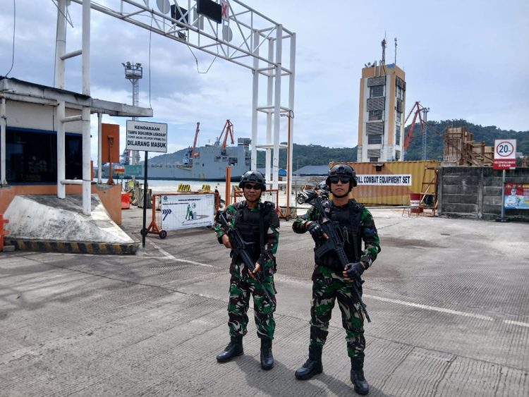 Lanal Lampung Perkuat Pengamanan Kapal Perang Asing di Pelabuhan Panjang