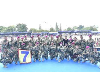 Prajurit Yonif 7 Marinir Ikuti Tasyakuran Validasi Organisasi Korps Marinir