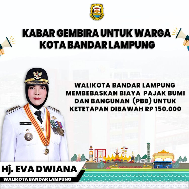 PBB di Kota Bandar Lampung Digratiskan, Simak Syarat dan Program Diskonnya
