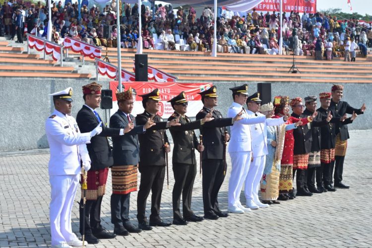 Ikuti Upacara HUT Ke-80 RI di BHC Menara Siger, AKBP Rahmad Hidayat: Semangat Kemerdekaan Perangi Narkoba