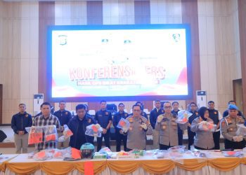 Polda Lampung Ungkap Ratusan Kasus Kejahatan Dalam Operasi Sikat Krakatau 2025