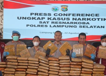 Polisi Gagalkan Penyelundupan 90 Kg Ganja di Bakauheni, Ribuan Jiwa Terselamatkan