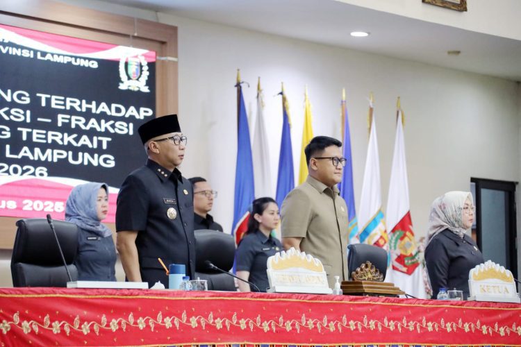 Jawaban Gubernur Lampung atas Pandangan Umum DPRD terhadap Raperda APBD 2026: Target Pendapatan Disusun Realistis dan Akuntabel