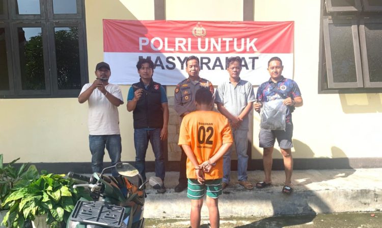 Polsek Wonosobo dan Warga Berhasil Ringkus Pelaku Curanmor Bersenjata Tajam, Satu Rekan Masih Buron