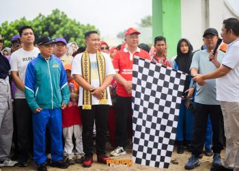 Pesawaran Ramaikan Hari Jadi Kabupaten dan HUT RI dengan Jalan Sehat Bersama Wabup