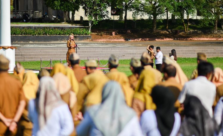 Apel Mingguan Pemkab Pesawaran: Bupati Nanda Indira Tegaskan Disiplin, Etika, dan Peningkatan Pelayanan Publik