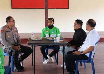 Kapolres Lampung Barat AKBP Rinaldo Aser Gelar Silaturahmi Bersama Driver Ojek Online