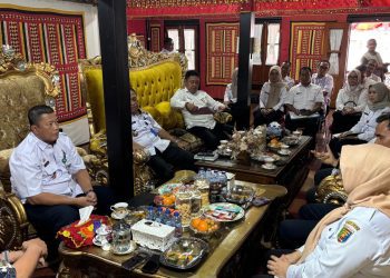 Audiensi Tim Evaluasi Penataan Desa Provinsi Lampung Bersama Bupati Tanggamus