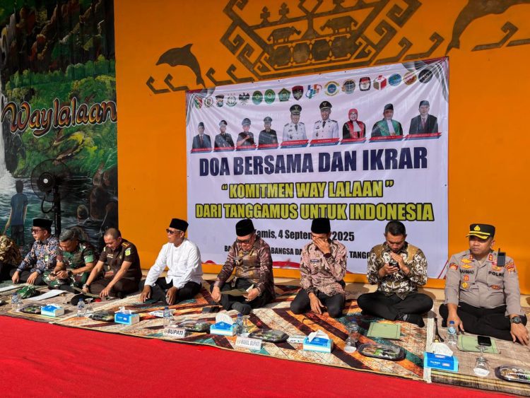 Way Lalaan, Tanggamus: Doa Bersama dan Ikrar Komitmen Wujudkan Perdamaian untuk Indonesia