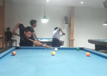 Wartawan PWI Pesawaran Tunjukkan Skill di Kejuaraan Biliar SIWO Lampung