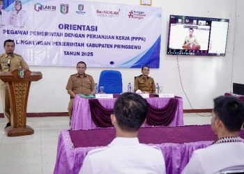 Pegawai PPPK di Kabupaten Pringsewu Ikuti Orientasi, Bupati Tekankan Profesionalisme dan Nilai Dasar ASN