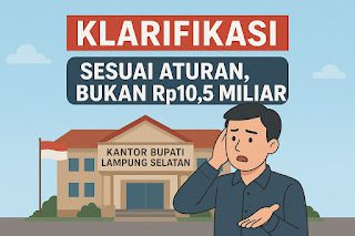 Pemkab Lampung Selatan Klarifikasi Isu BPO Bupati: Anggaran Rp 10,5 Miliar Tidak Benar