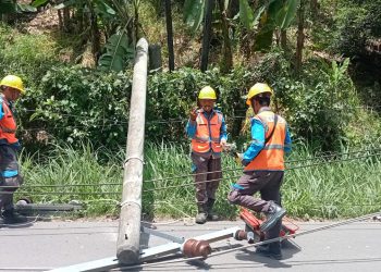 Tiang Listrik Patah di Pesawaran: Pengendara Motor Luka, Listrik Padam, Warga Minta PLN Bertanggung Jawab