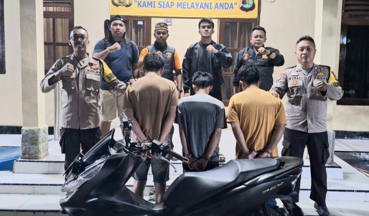 Polsek Pugung Bongkar Penipuan Motor Modus COD, 3 Pelaku Ditangkap Polisi – Satu Masih Buron