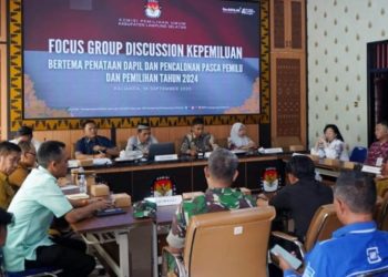 KPU Lampung Selatan Gelar FGD Strategis, Bahas Penetapan Dapil dan Pencalonan Pasca Pemilu 2024